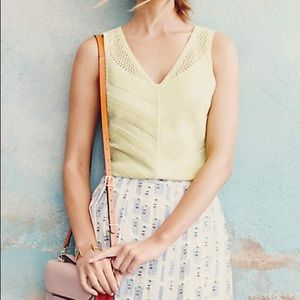 Anthropologie Raisa Tank Canary by Moth Large